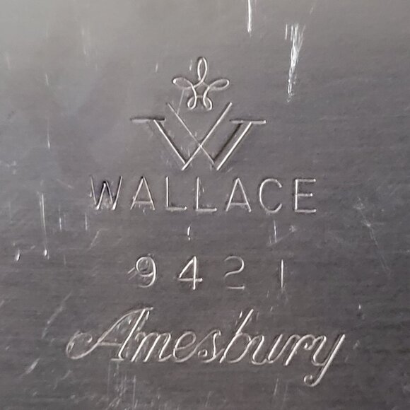 Vtg Amesbury 9421 Silverplate Gravy Boat with Underplate By Wallace Silver *Read - Picture 13 of 13